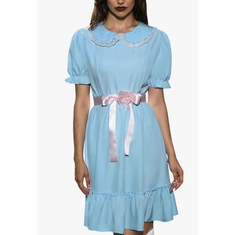 Spadehill Scary Twins Costume Blue Dress Size‎ 3XL (Shining Twins)